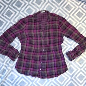 Converse Babydoll Plaid Shirt M